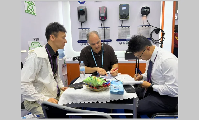 Natural Smart EV charging business meeting with international partners