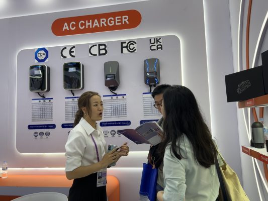 Natural Smart AC charger product display and technical consultation