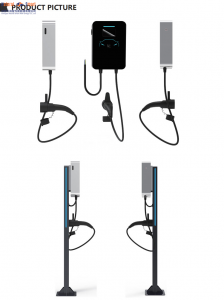 11KW 22KW AC 3 Phase Wall-Mounted & Floor-Mounted Cyberpunk Style APP Control Home Charging Station