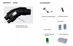 DC EV Charging Adapter CCS2 Plug to GBT Plug CE Certified for E-Car Charger