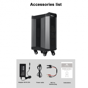 2000W Lithium Ion Battery Backup Portable Power Supply For Home/Outdoor/Solar Power