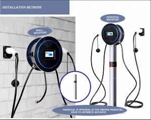 AC Electric Vehicle Wall Mount Charging Plie