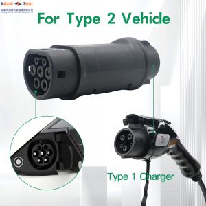 EVSE SAE J1772 Type1 To IEC 62196 Type2 Adapter EV Charging Accessories